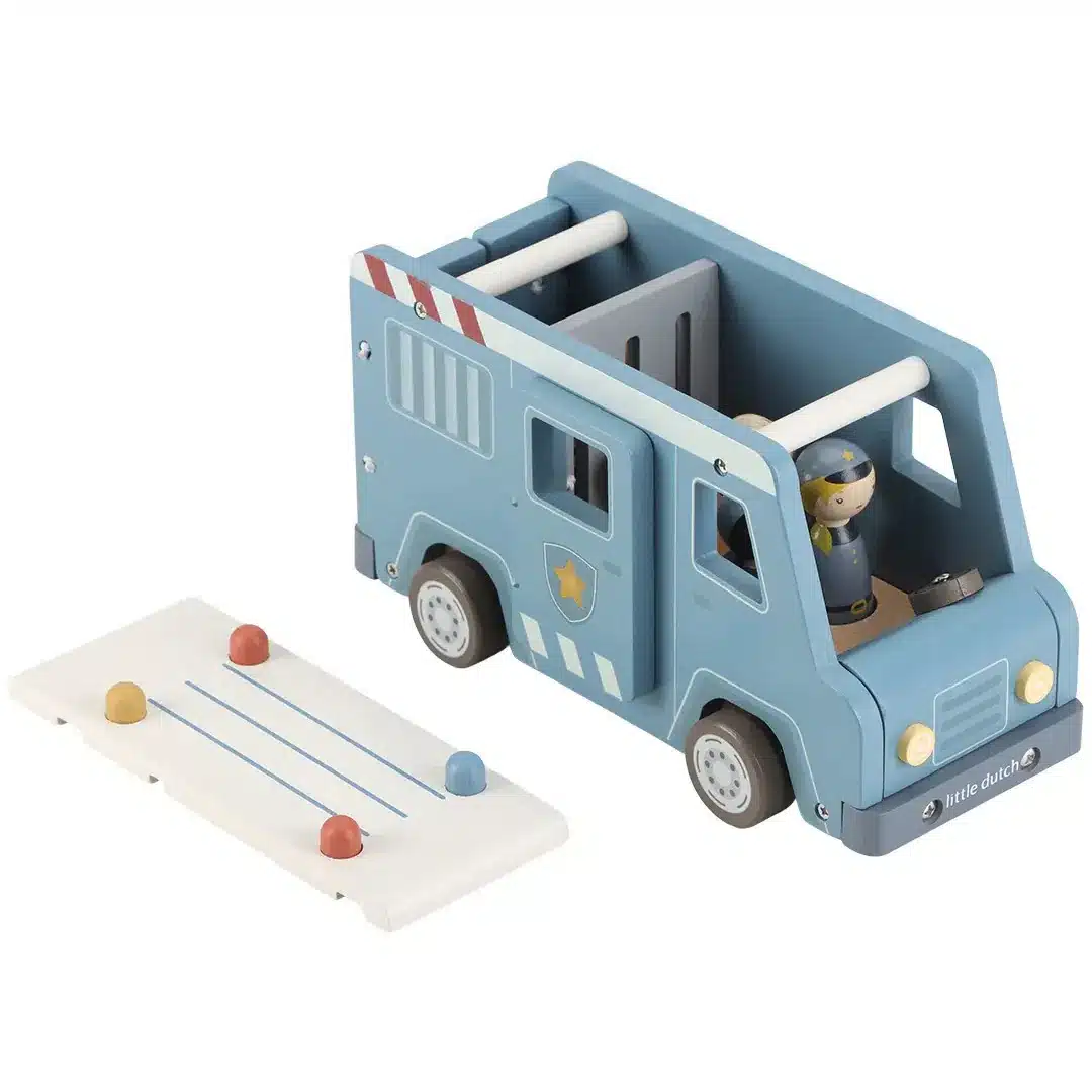 Houten politiebus