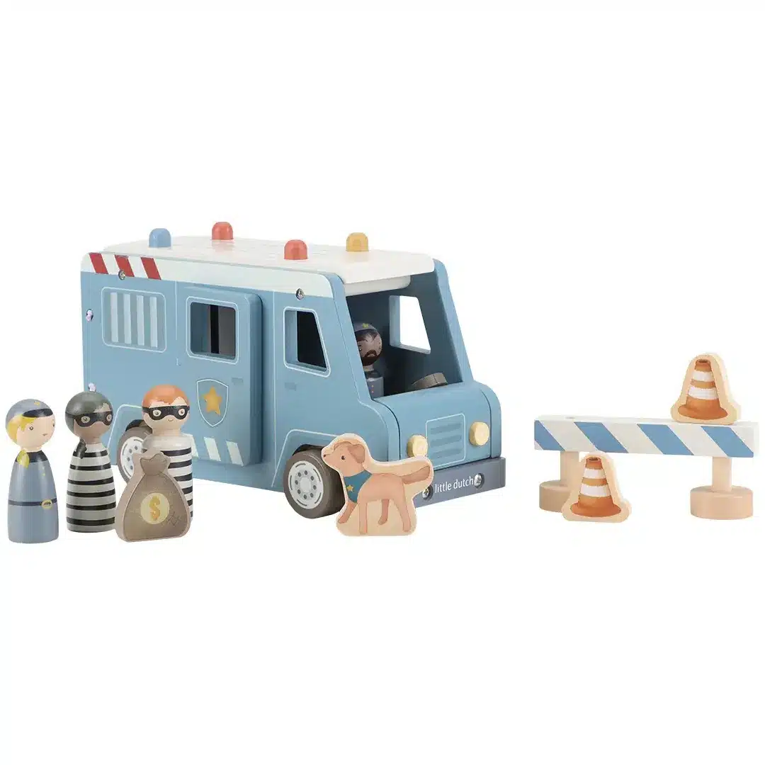 Houten politiebus