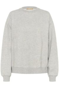 Huxi Charlie Sweatshirt – Light Grey Melange