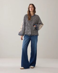 Jacket Blue jacquard - Midnightblue