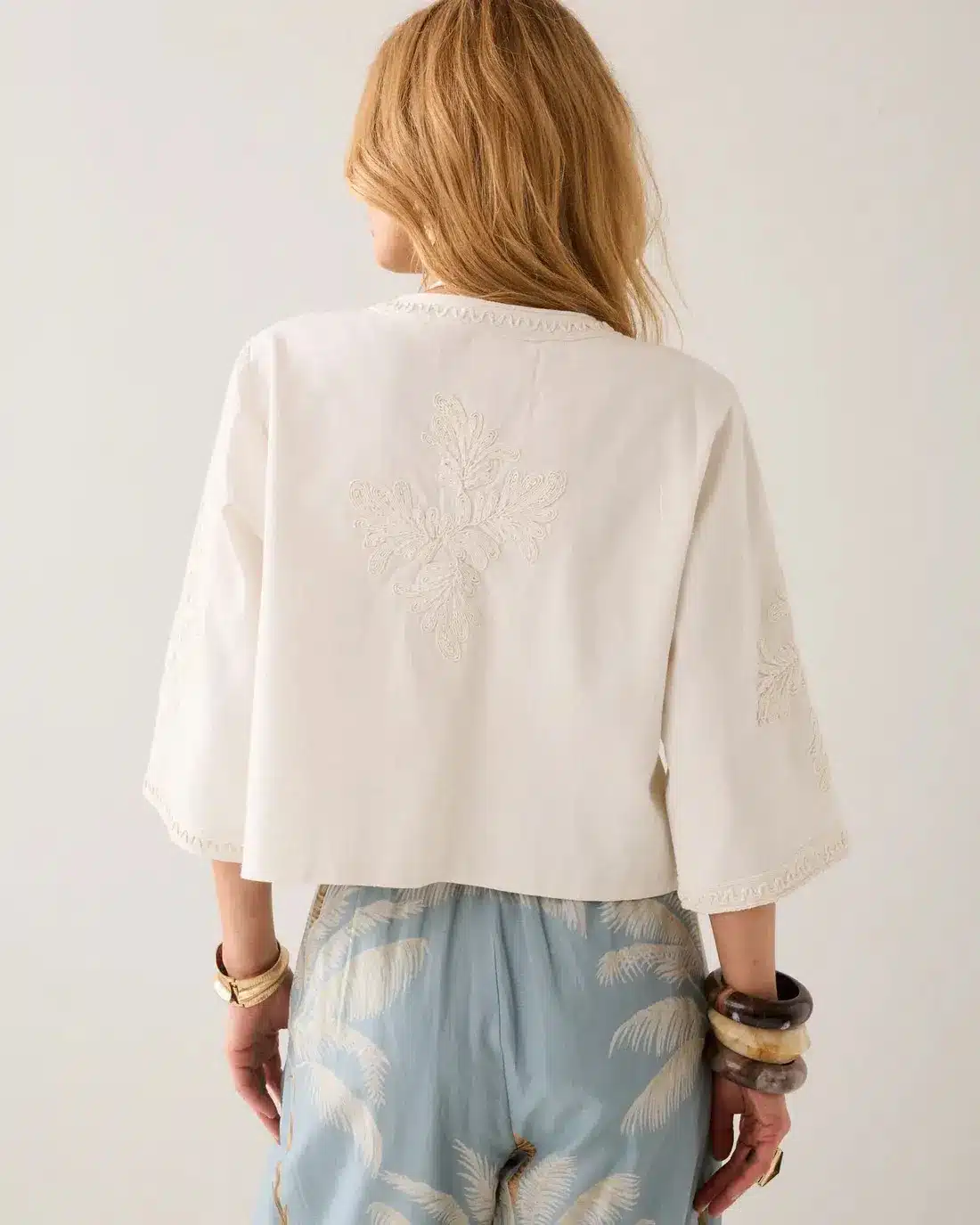 Jacket Embroidery - Ivory