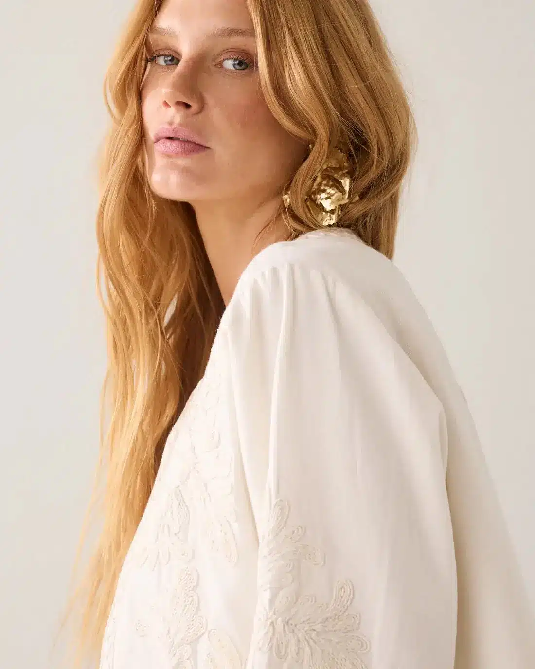 Jacket Embroidery - Ivory