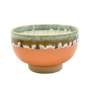Kaars Ceramic Boho 7x12cm Coral - Peach & Apricot