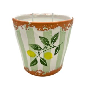 Kaars Vela Ceramica 14x12,5 cm - Limon de Livorno