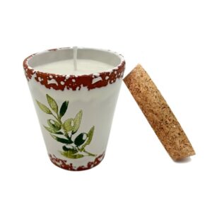 Kaars Vela Ceramica 8,5 cm - Higo di Olivo