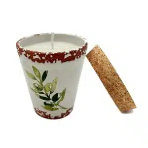 Kaars Vela Ceramica 8,5 cm - Higo di Olivo