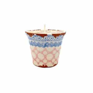 Kaars Vela Etnic Rosa/Azul 9x11 cm - Citronella