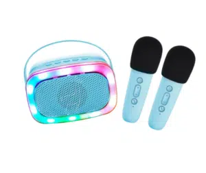Karaokeset Party 2 microfoons - Blauw
