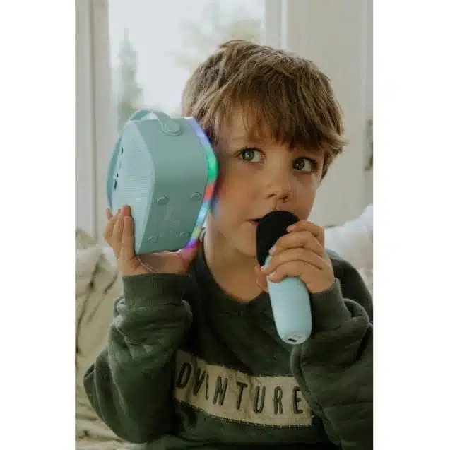 Karaokeset Party 2 microfoons - Blauw