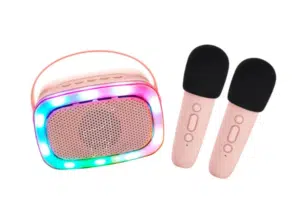 Karaokeset Party 2 microfoons - Roze