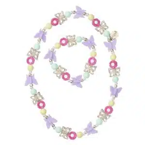 Ketting & armband set Coco vlinder