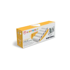 Kidyroll 1x 5 zelfklevend papierrollen voor Kidyprint