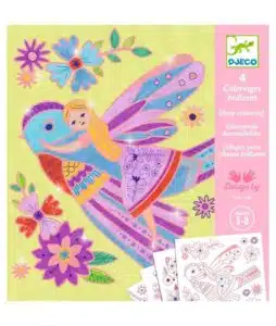 Kleuren met Glitter Kleine Vleugels