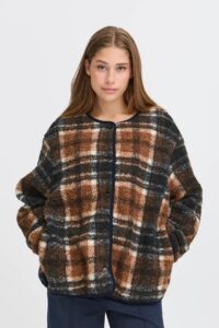 Kolira Jacket - Dark Navy Check