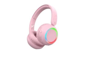 Koptelefoon met lichtjes - Roze