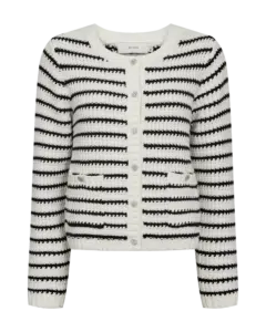 Kotom Cardigan - Jet Stream w, black