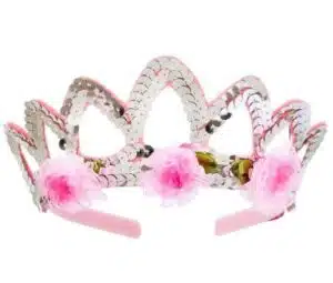 Kroon Sady, zilver met bloemen