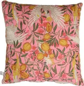 Kussen Ethnic - Bird - Pink