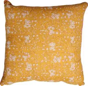 Kussen Ethnic - Small flower - Yellow/pink