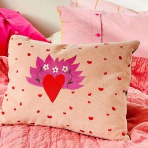 Kussen Velvet Loveheart 30x40