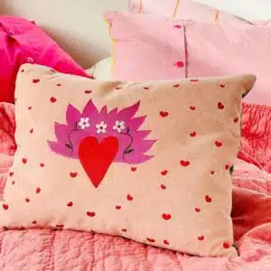 Kussen Velvet Loveheart 30x40
