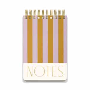 Large Chunky Notepad Stripes - Lilac/Ochre