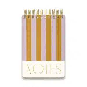 Large Chunky Notepad Stripes - Lilac/Ochre