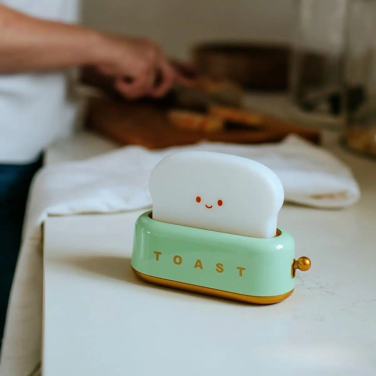 LED Lamp Toaster Green