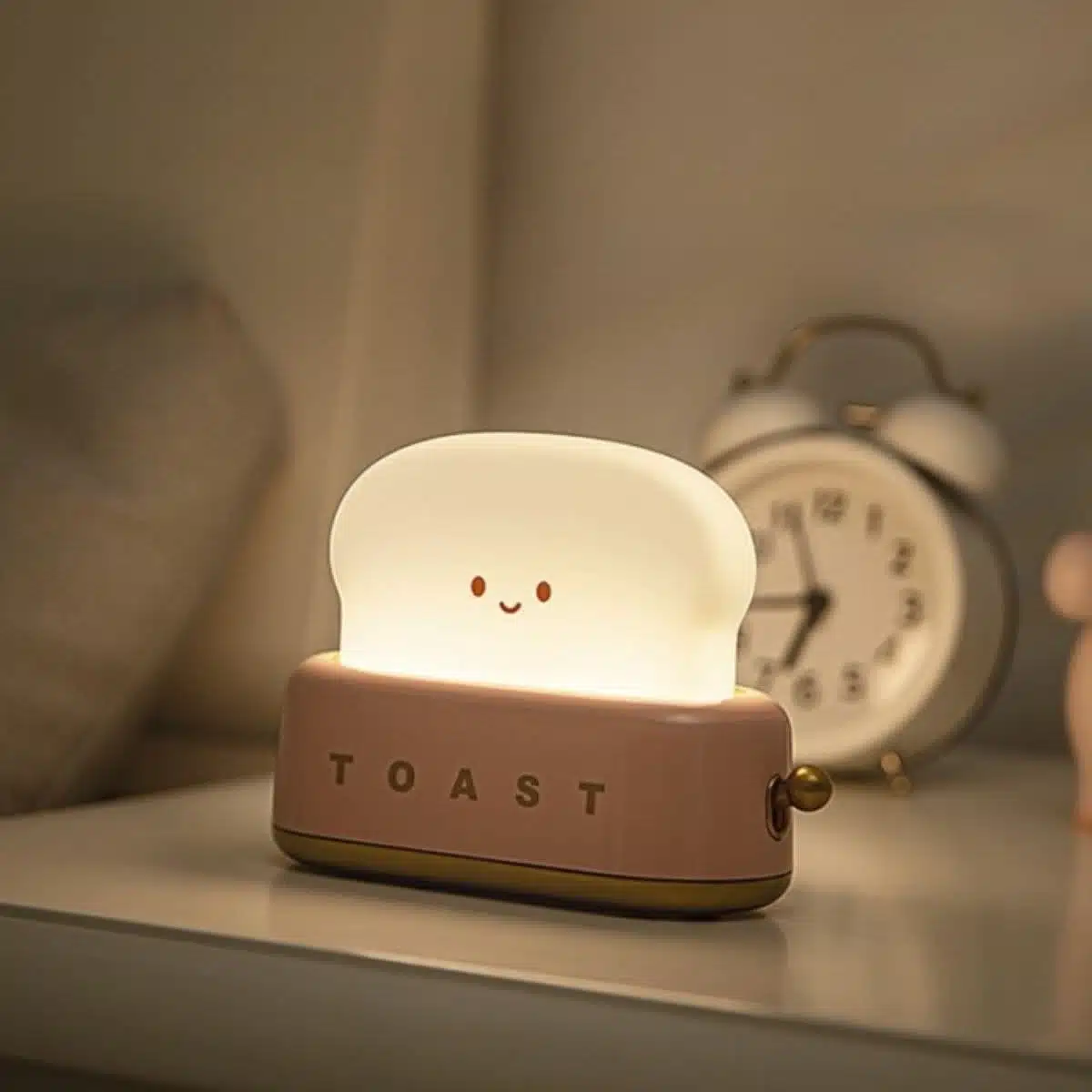 LED Lamp Toaster Pink