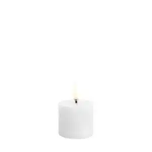 LED Pillar candle 5x4,5 cm - Nordic White