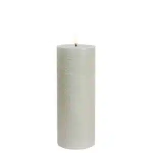 LED pillar candle Rustic - 7,8x20 cm Dusty Green