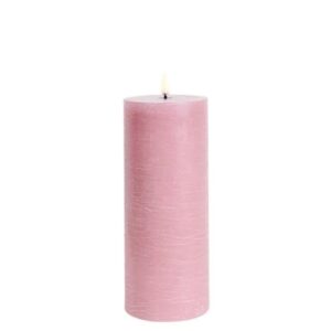 LED pillar candle Rustic - 7,8x20 cm Dusty Rose