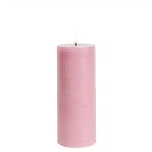 LED pillar candle Rustic - 7,8x20 cm Dusty Rose