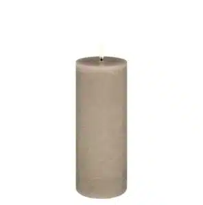 LED pillar candle Rustic - 7,8x20 cm Sandstone