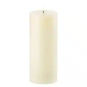 LED pillar candle smooth - 10,1x25cm - Ivory