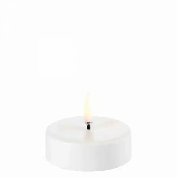 LED tealight maxi Smooth, 6,1x2,2 - Nordic white