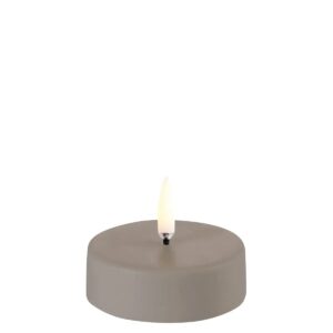 LED tealight maxi Smooth, 6,1x2,2 - Sandstone