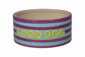 Love Pets Bowl M Good Dog Purple/Blue