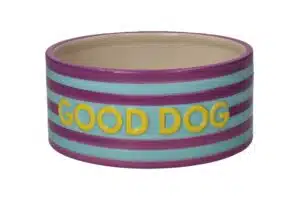 Love Pets Bowl M Good Dog Purple/Blue