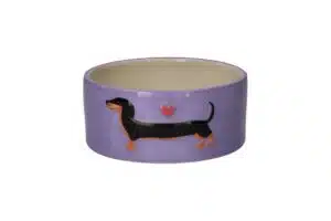 Love Pets Bowl S Dachshund Purple