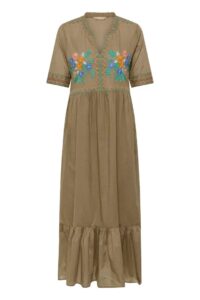 Lucinda Dress - Dusky Green