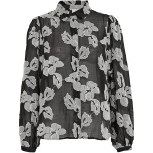 Magdalena Shirt - Black Jacquard