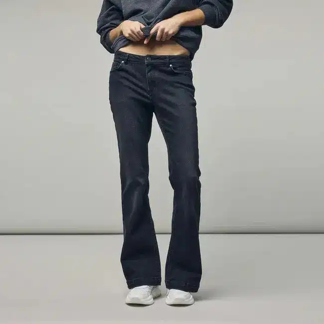 Maggie Flare Denim Jeans - Black