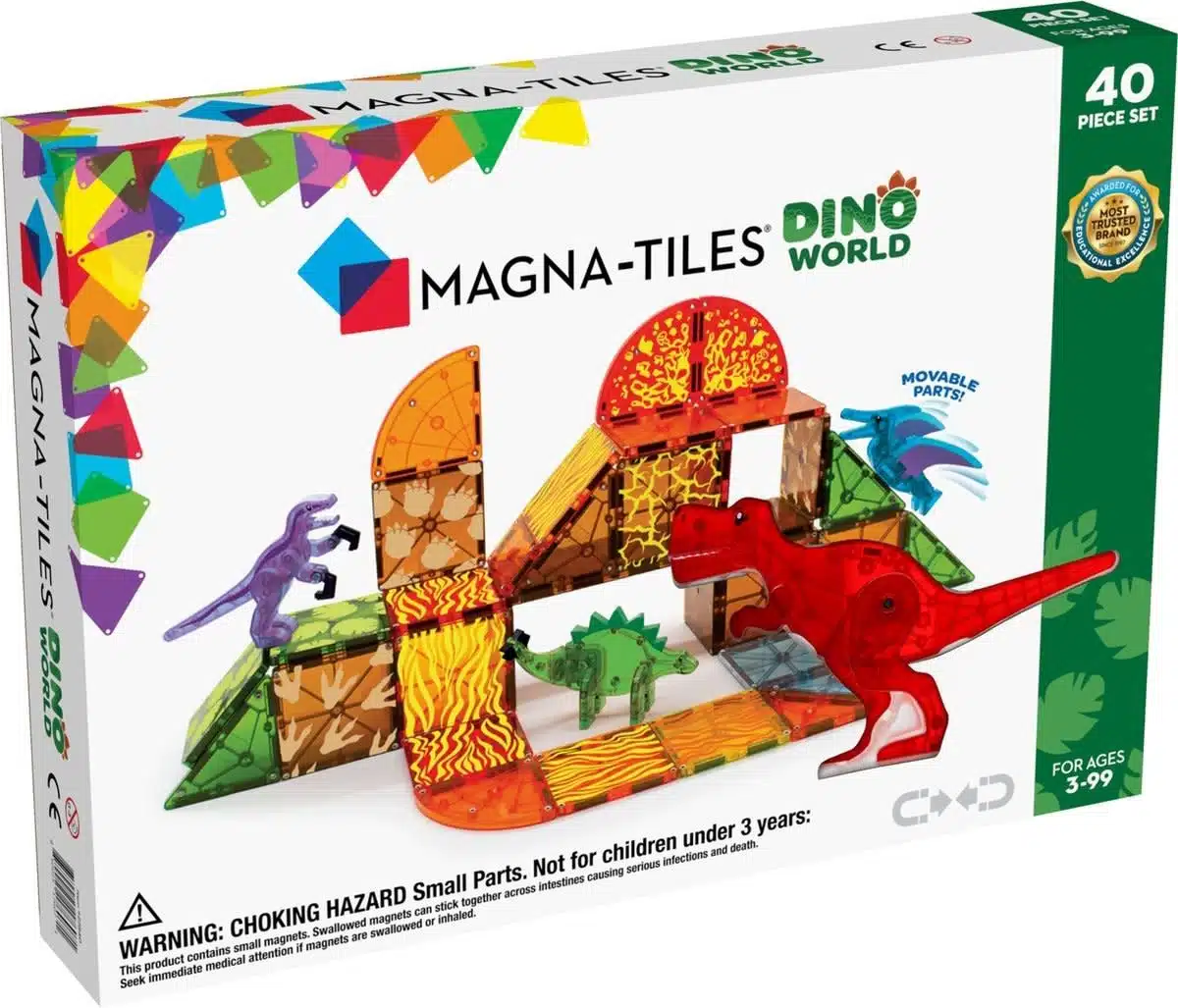 MAGNA-TILES - Dino World - 40 stuks