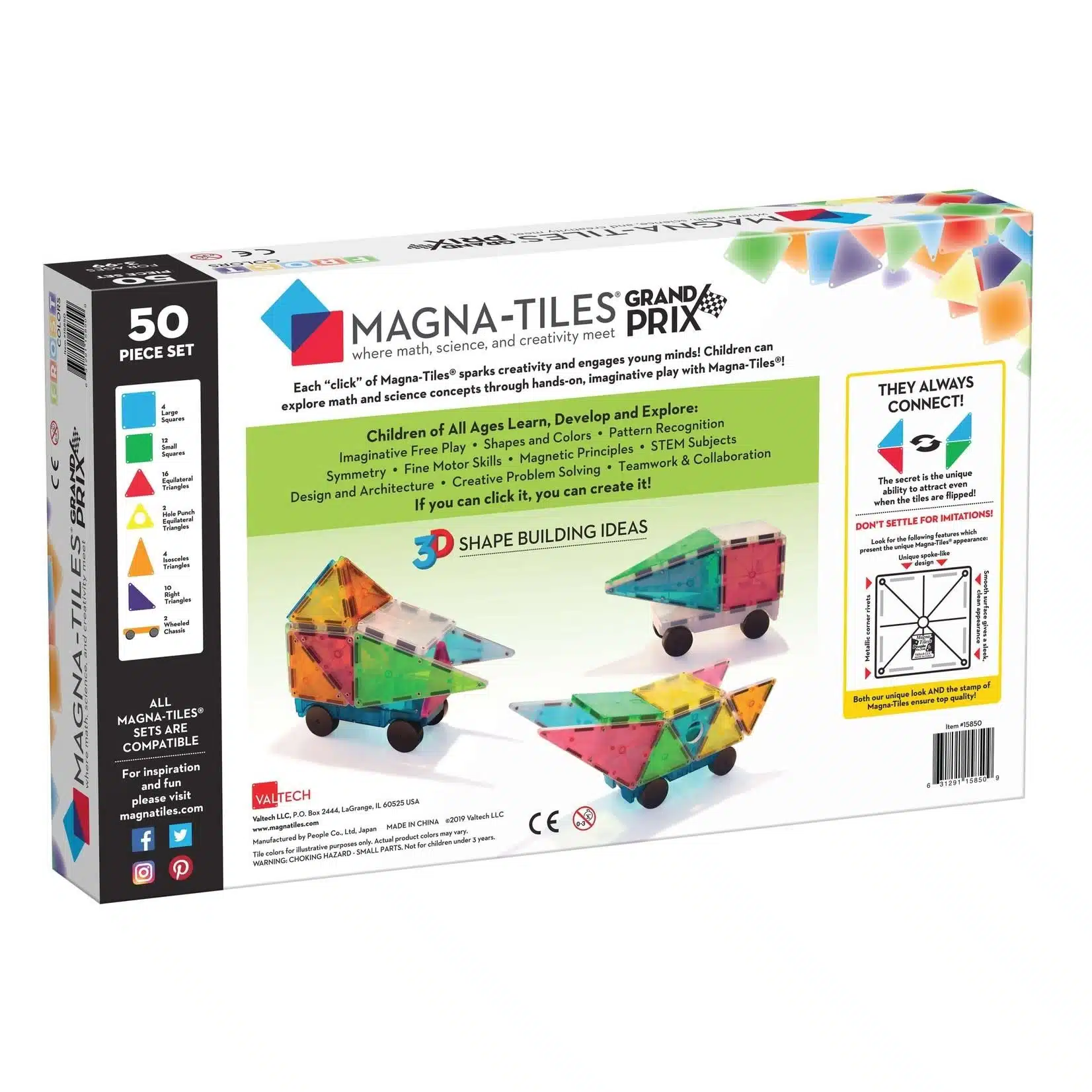 MAGNA-TILES - GrandPrix 50 stuks