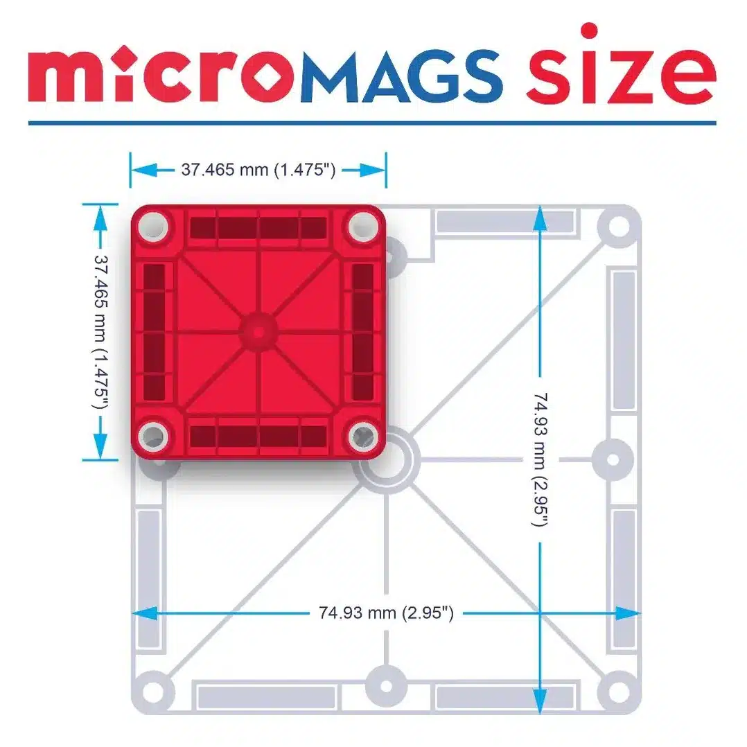 MAGNA-TILES -Micro MAGS Travel Set - 26 pieces