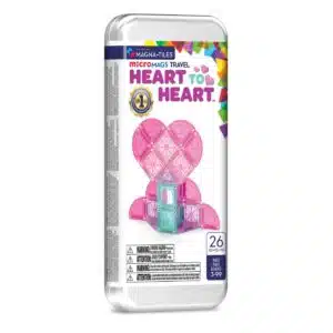 MAGNA-TILES -Micro MAGS Travel Set - Heart to Heart - 26 pieces