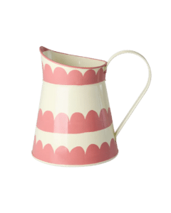 Metalen kan - Creme met roze