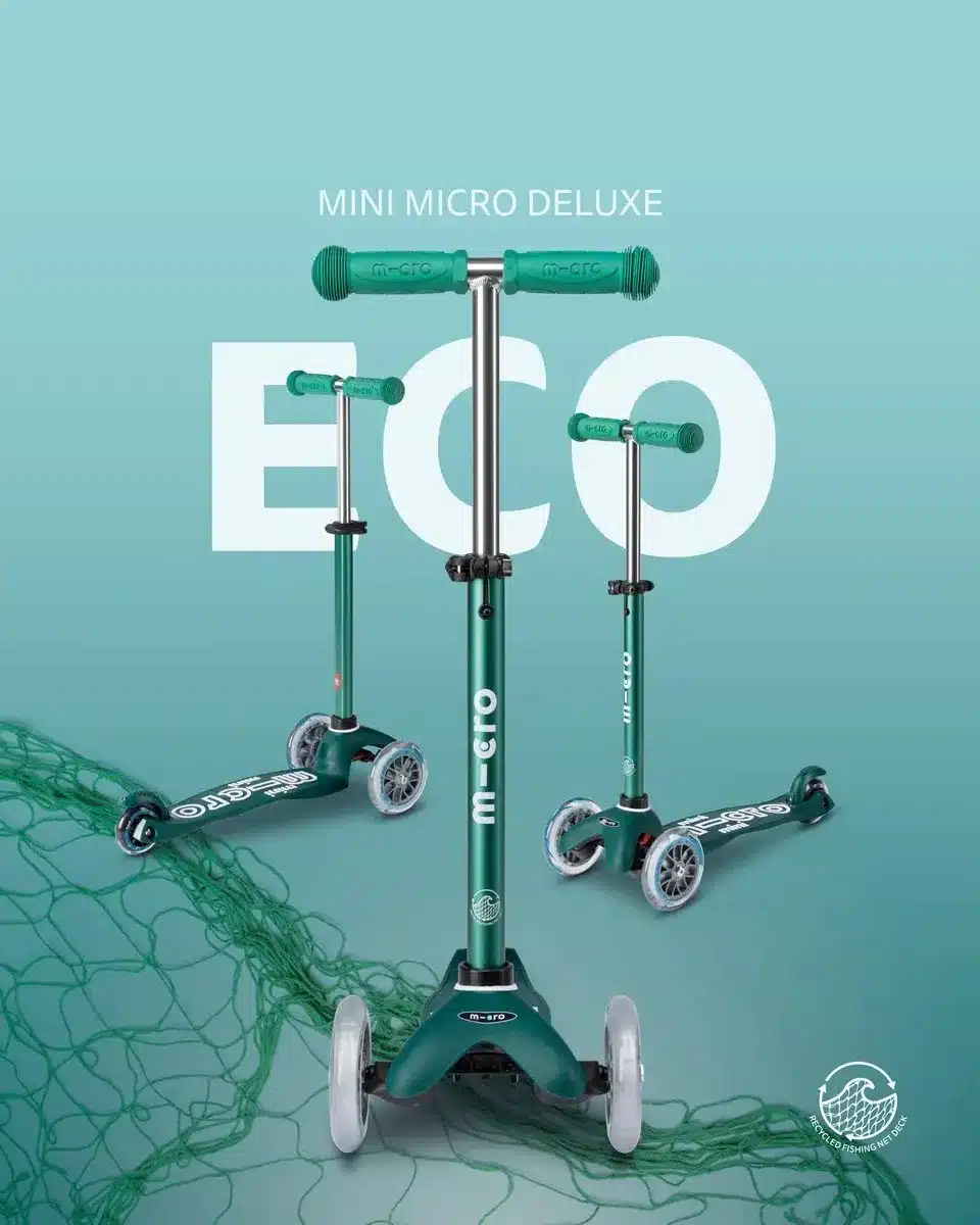 Mini Micro step Deluxe ECO LED groen