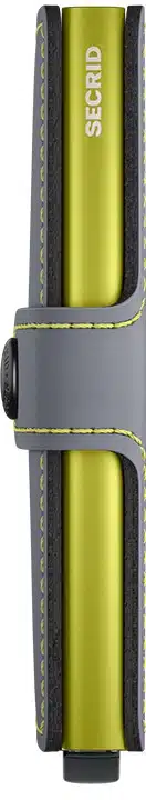 Miniwallet Matte - Grey & Lime